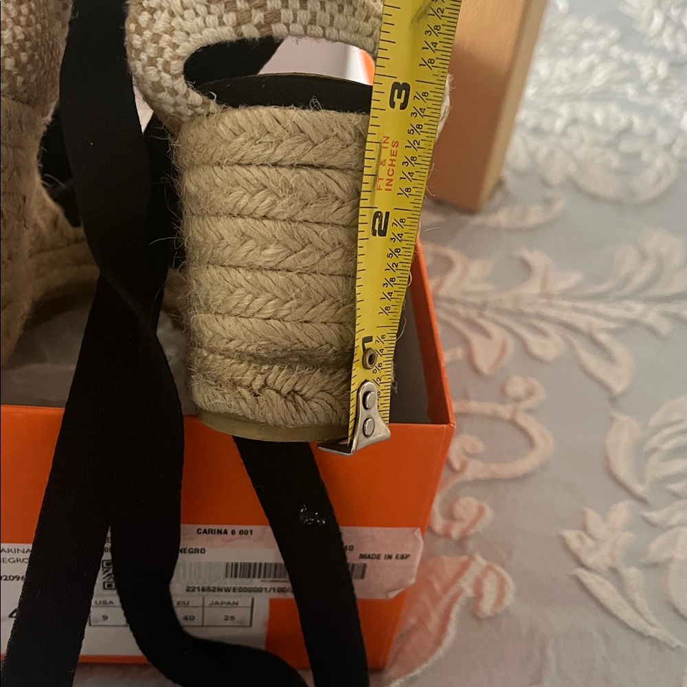 Castaner Black and Cream Espadrilles - Picture 9 of 10